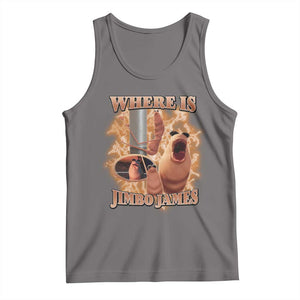 Marcus The Worm Meme Tank Top Where Is Jimbo James TS14 Deep Heather Print Your Wear