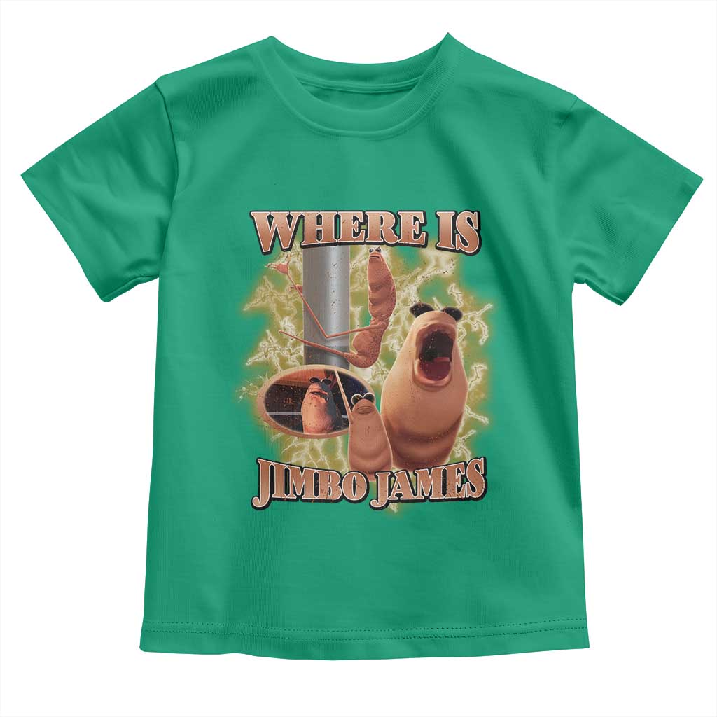 Marcus The Worm Meme Toddler T Shirt Where Is Jimbo James TS14 Irish Green Print Your Wear