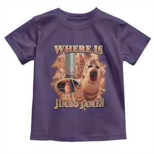 Marcus The Worm Meme Toddler T Shirt Where Is Jimbo James TS14 Purple Print Your Wear