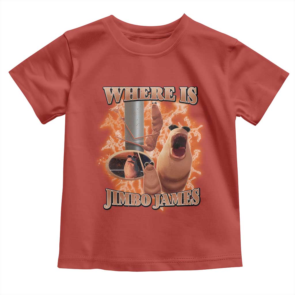 Marcus The Worm Meme Toddler T Shirt Where Is Jimbo James TS14 Red Print Your Wear