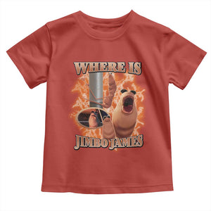 Marcus The Worm Meme Toddler T Shirt Where Is Jimbo James TS14 Red Print Your Wear