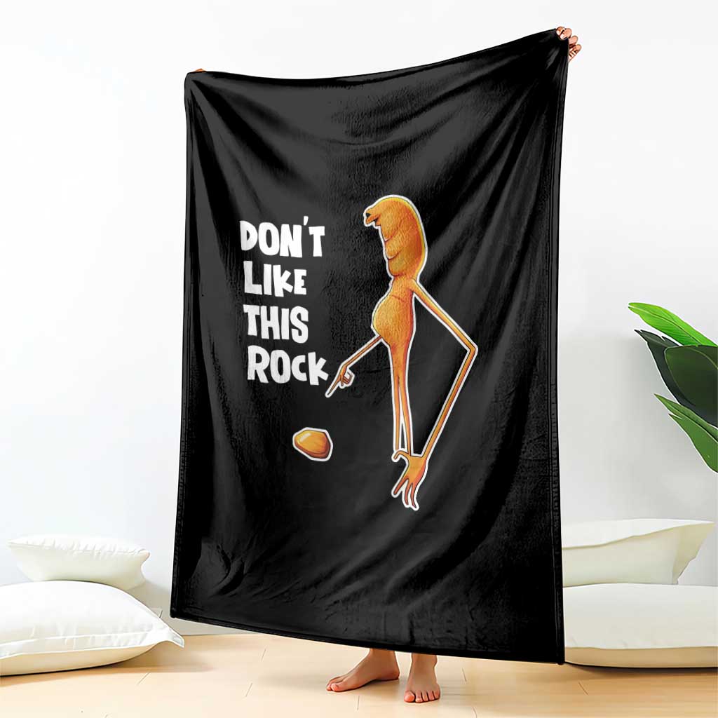 Marcus The Worm Meme Throw Blanket Do Not Like This Rock TS14 Print Your Wear