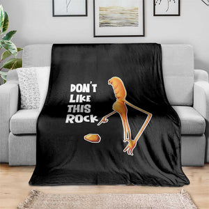 Marcus The Worm Meme Throw Blanket Do Not Like This Rock TS14 Print Your Wear