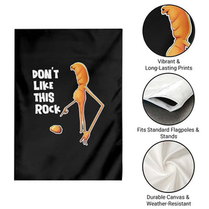 Marcus The Worm Meme Garden Flag Do Not Like This Rock TS14 Print Your Wear