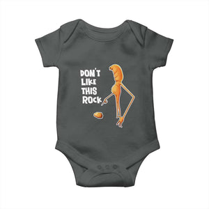 Marcus The Worm Meme Baby Onesie Do Not Like This Rock TS14 Dark Heather Print Your Wear