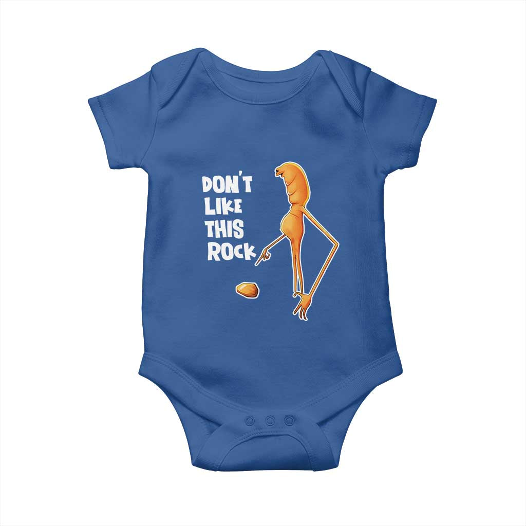 Marcus The Worm Meme Baby Onesie Do Not Like This Rock TS14 Royal Blue Print Your Wear