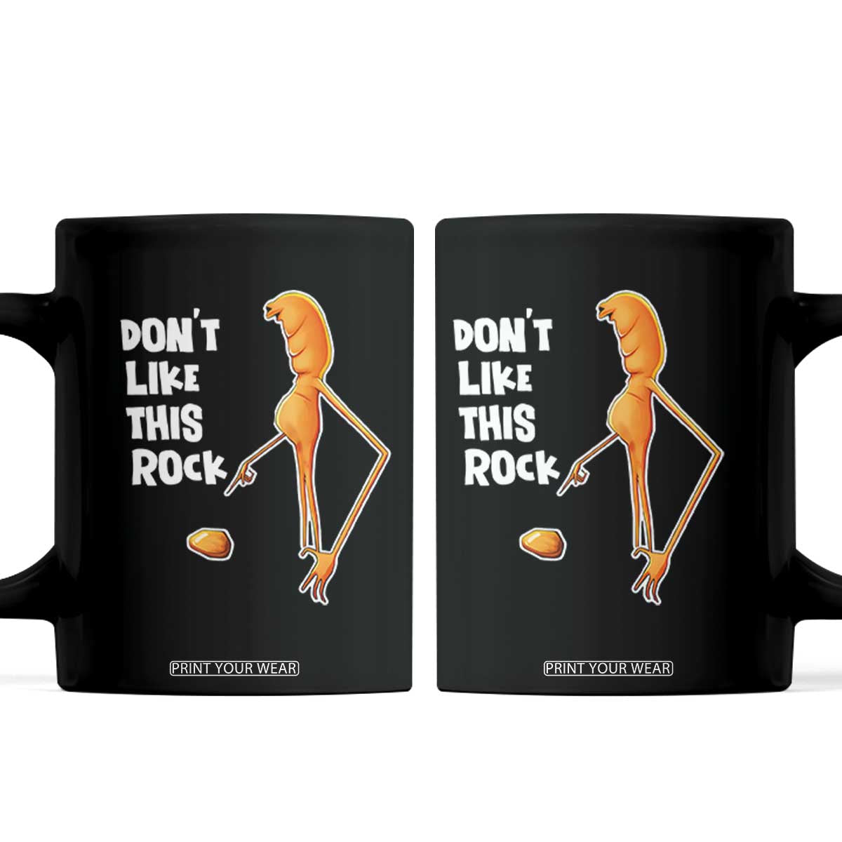 Marcus The Worm Meme Coffee Mug Do Not Like This Rock TS14 Black Print Your Wear