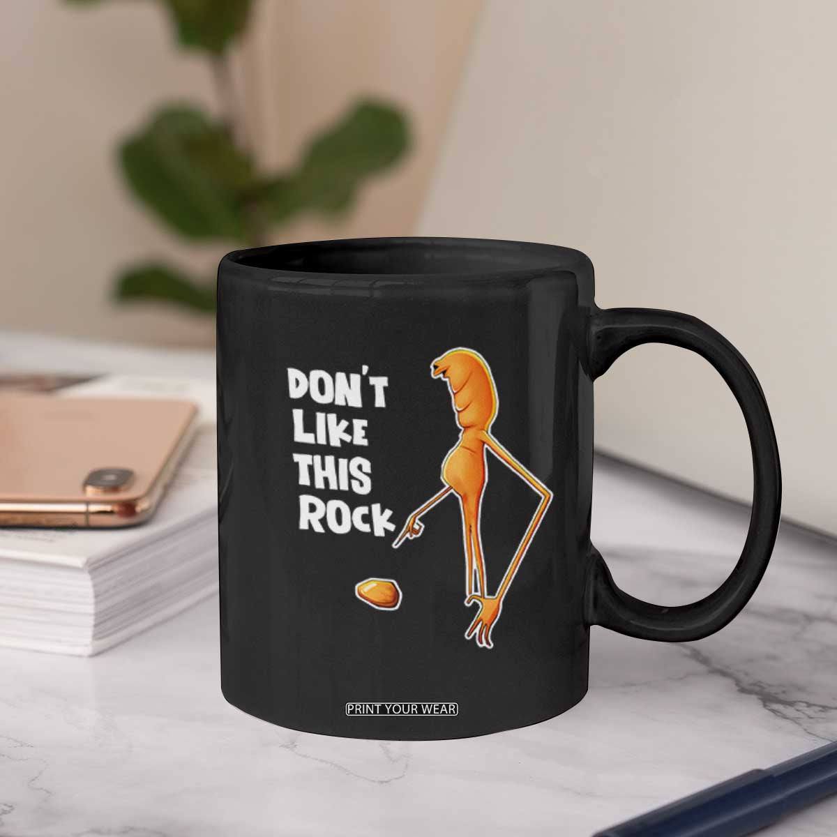 Marcus The Worm Meme Coffee Mug Do Not Like This Rock TS14 Print Your Wear