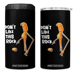 Marcus The Worm Meme 4 in 1 Can Cooler Tumbler Do Not Like This Rock TS14 One Size: 16 oz Black Print Your Wear