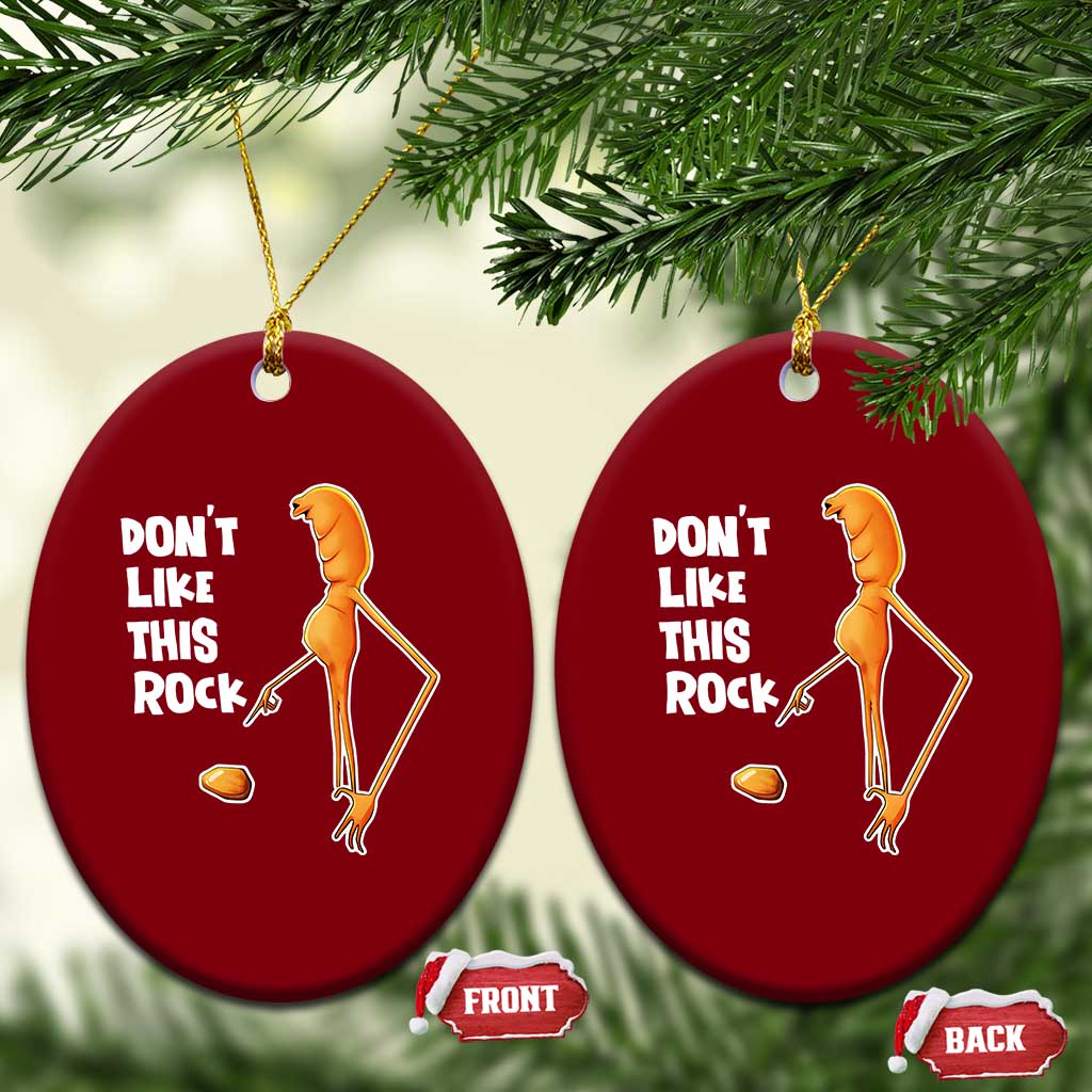 Marcus The Worm Meme Ceramic Ornament Do Not Like This Rock TS14 Print Your Wear