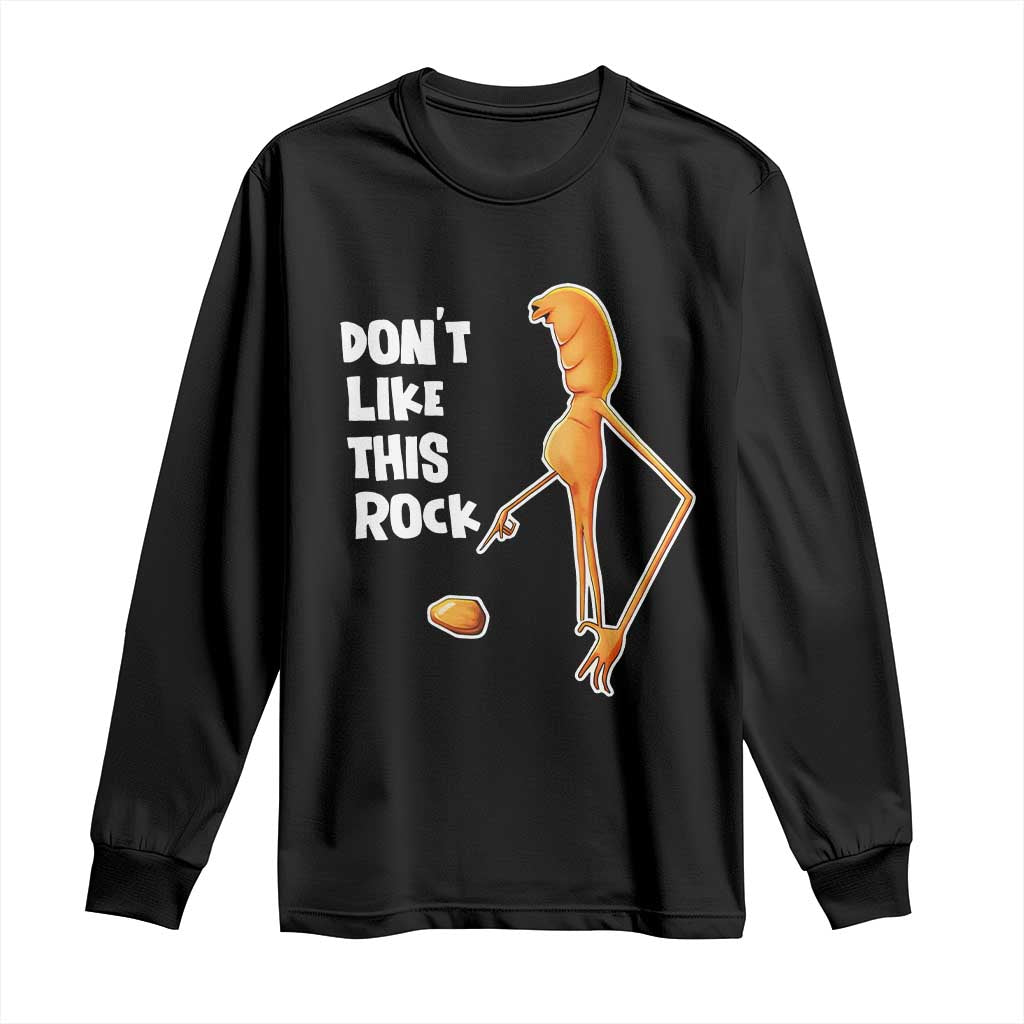 Marcus The Worm Meme Long Sleeve Shirt Do Not Like This Rock TS14 Black Print Your Wear