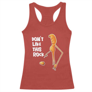 Marcus The Worm Meme Racerback Tank Top Do Not Like This Rock TS14 Red Print Your Wear
