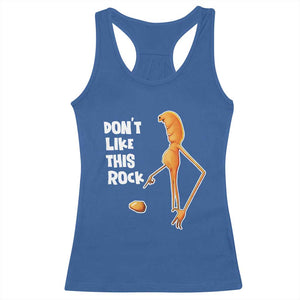 Marcus The Worm Meme Racerback Tank Top Do Not Like This Rock TS14 Royal Blue Print Your Wear