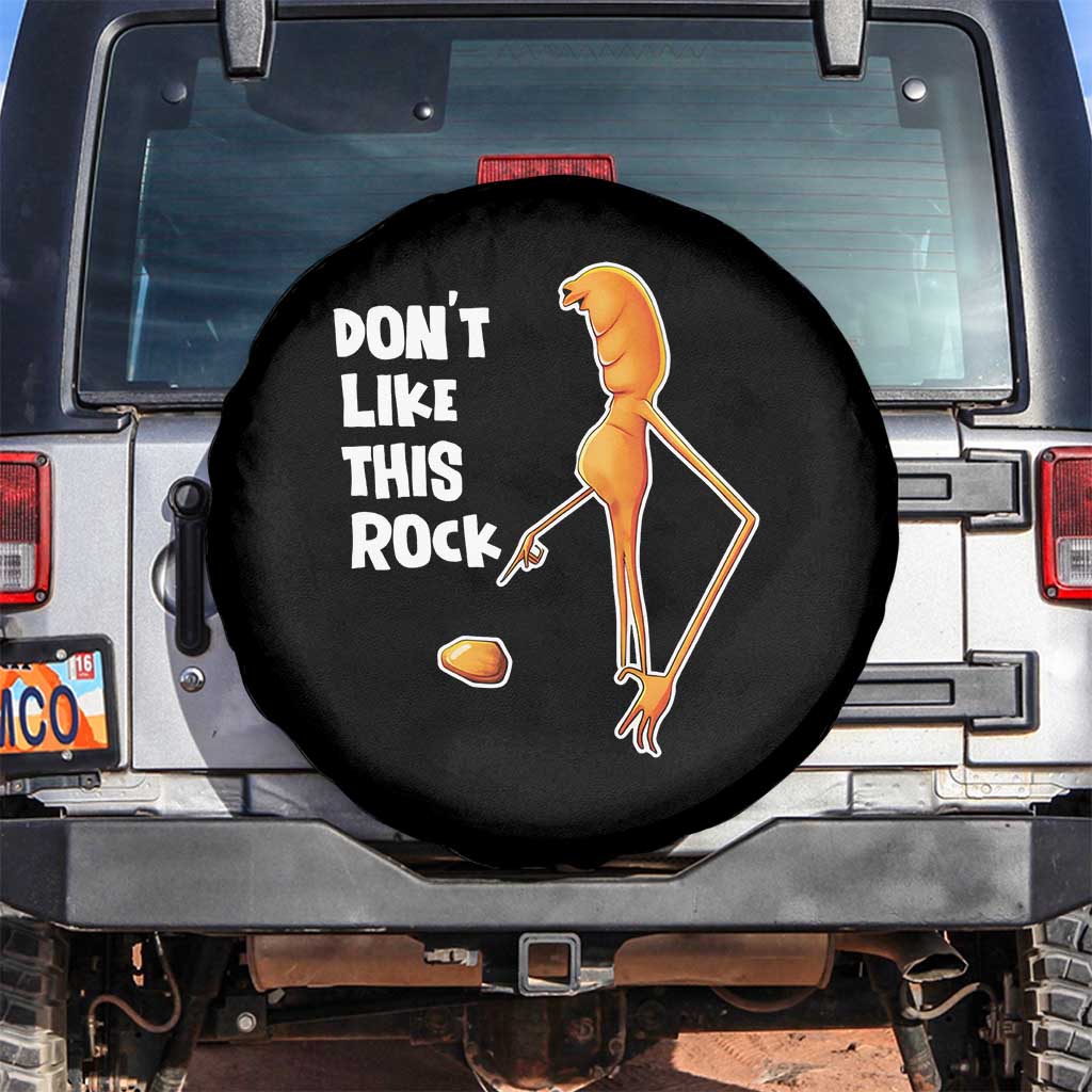 Marcus The Worm Meme Spare Tire Cover Do Not Like This Rock TS14 No hole Black Print Your Wear