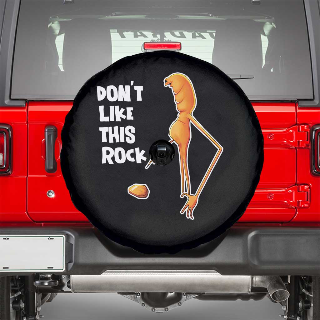 Marcus The Worm Meme Spare Tire Cover Do Not Like This Rock TS14 Black Print Your Wear
