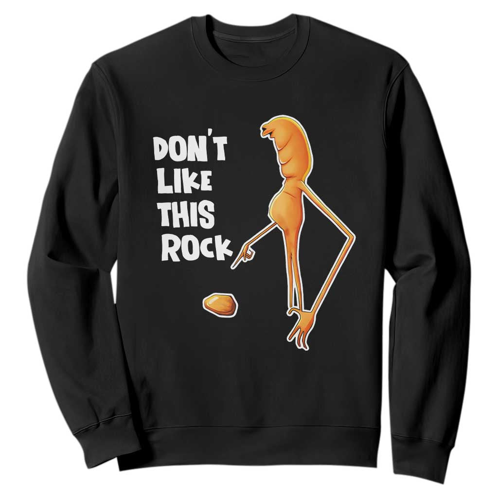 Marcus The Worm Meme Sweatshirt Do Not Like This Rock TS14 Black Print Your Wear