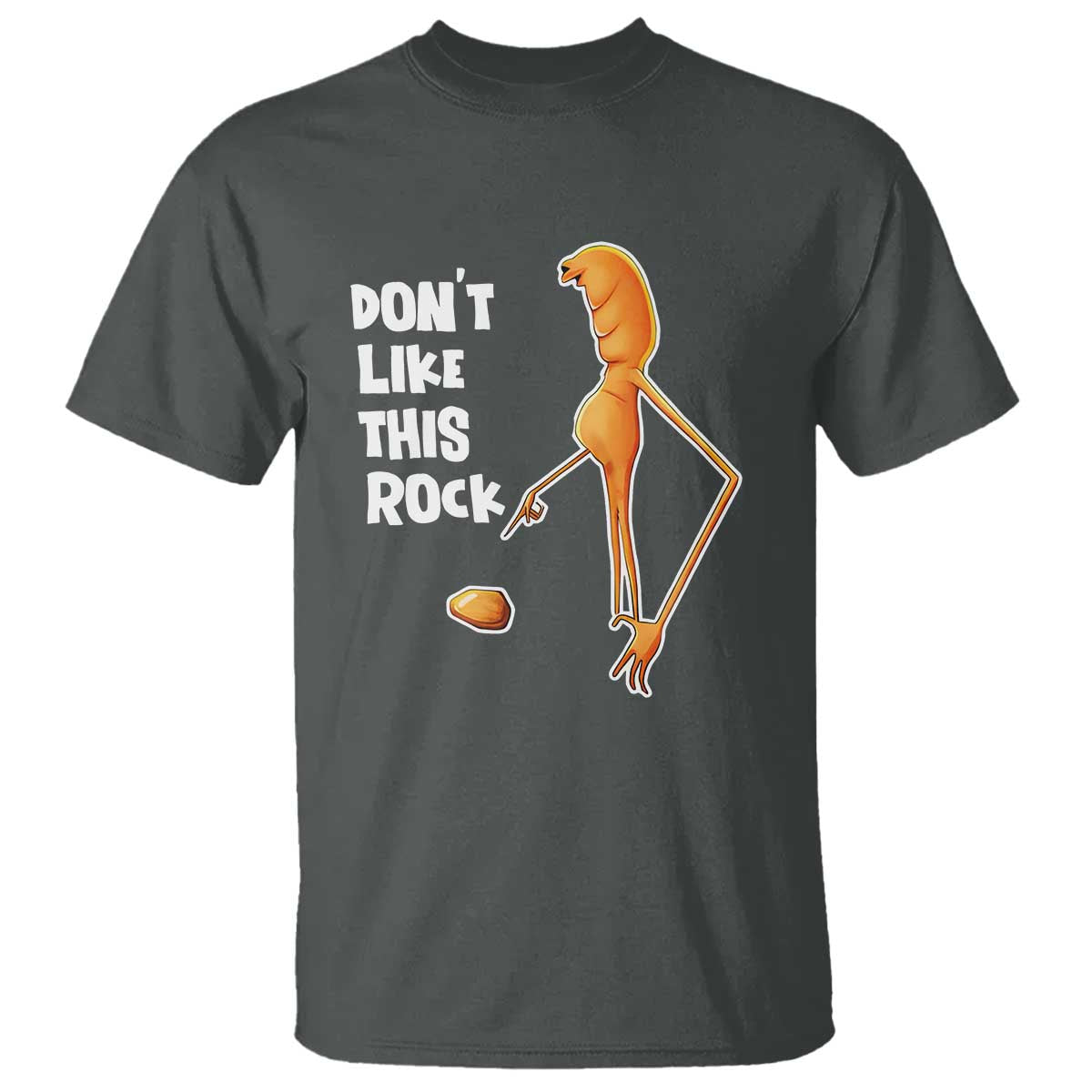 Marcus The Worm Meme T Shirt Do Not Like This Rock TS14 Dark Heather Print Your Wear