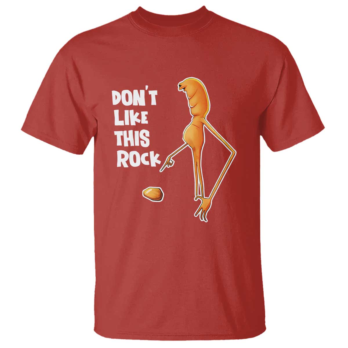 Marcus The Worm Meme T Shirt Do Not Like This Rock TS14 Red Print Your Wear
