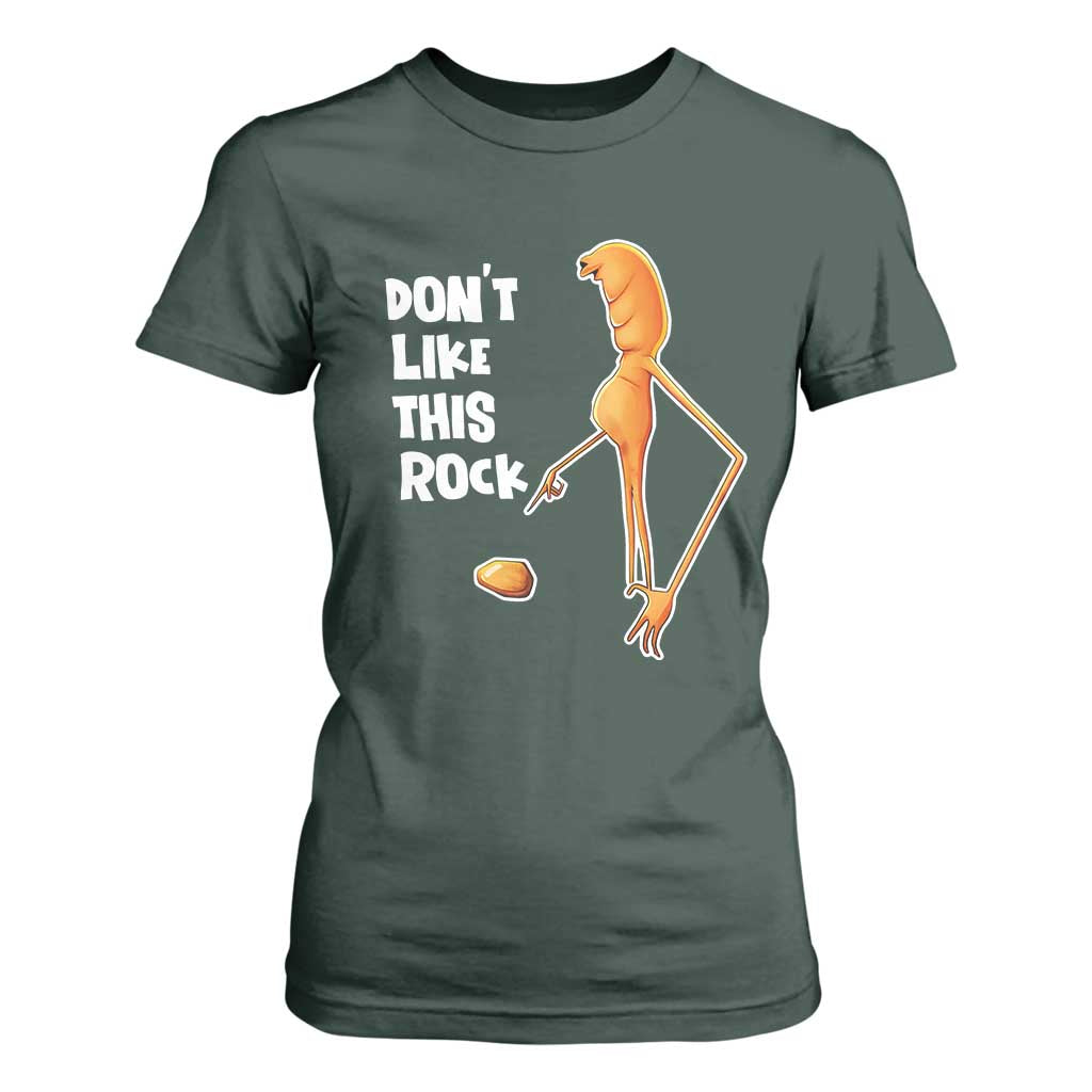 Marcus The Worm Meme T Shirt For Women Do Not Like This Rock TS14 Dark Forest Green Print Your Wear