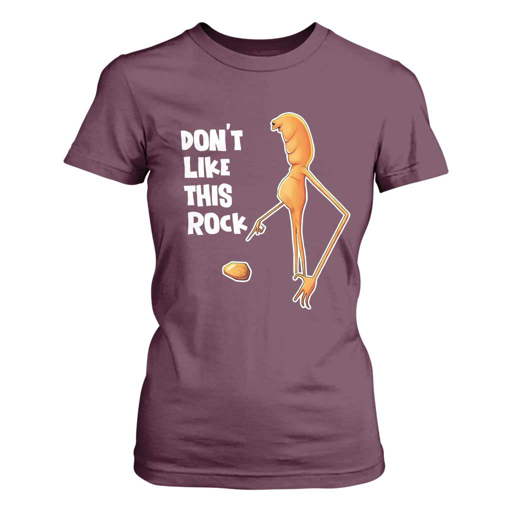 Marcus The Worm Meme T Shirt For Women Do Not Like This Rock TS14 Maroon Print Your Wear
