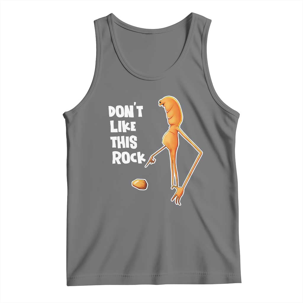 Marcus The Worm Meme Tank Top Do Not Like This Rock TS14 Black Heather Print Your Wear