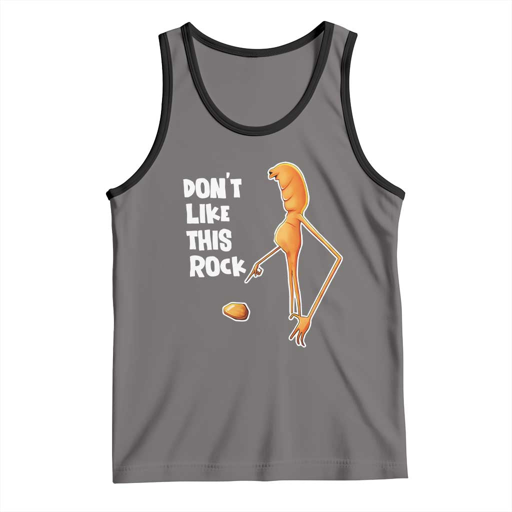 Marcus The Worm Meme Tank Top Do Not Like This Rock TS14 Deep Heather Black Print Your Wear
