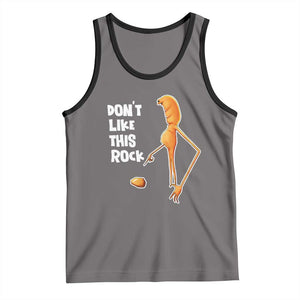 Marcus The Worm Meme Tank Top Do Not Like This Rock TS14 Deep Heather Black Print Your Wear