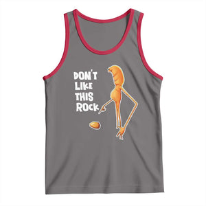 Marcus The Worm Meme Tank Top Do Not Like This Rock TS14 Deep Heather Red Print Your Wear