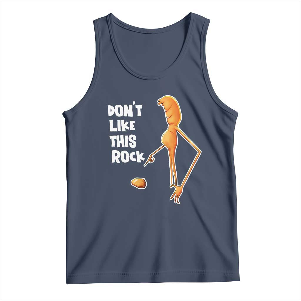 Marcus The Worm Meme Tank Top Do Not Like This Rock TS14 Navy Print Your Wear
