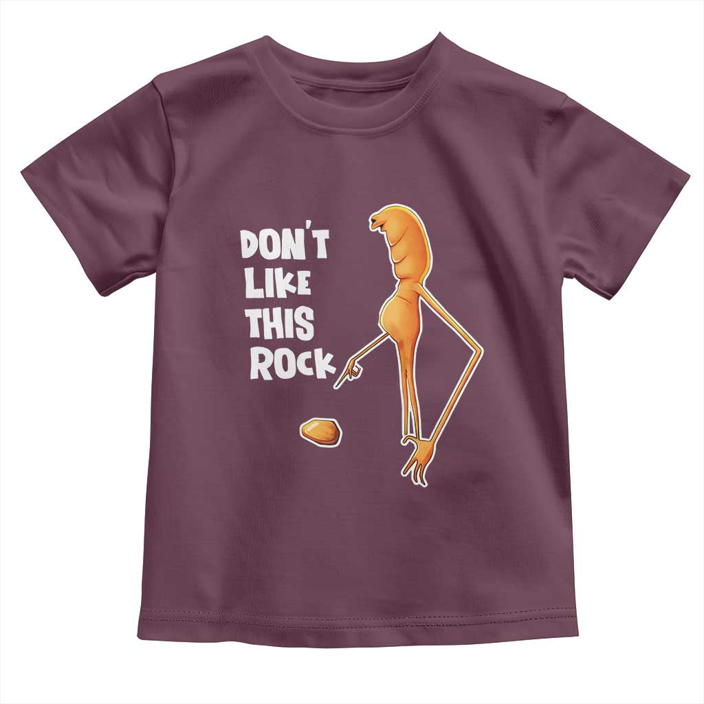 Marcus The Worm Meme Toddler T Shirt Do Not Like This Rock TS14 Maroon Print Your Wear
