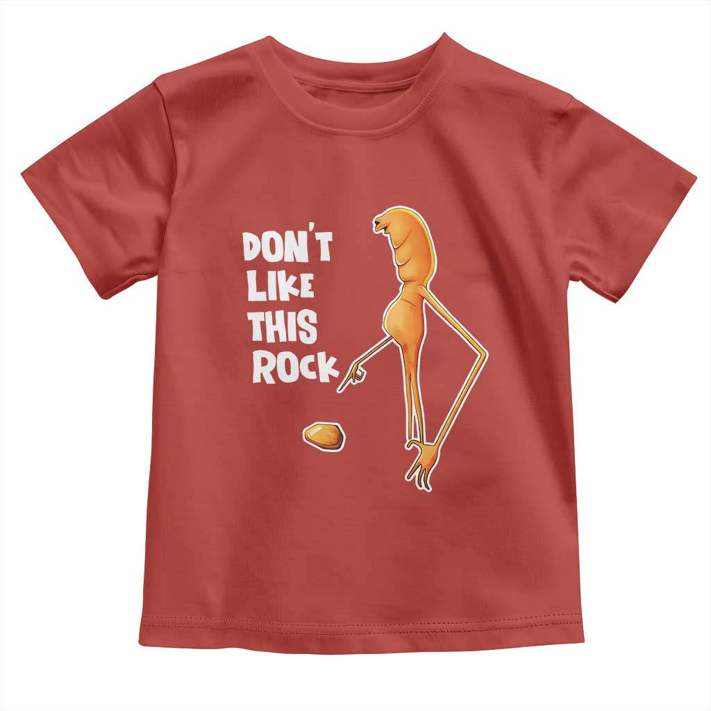 Marcus The Worm Meme Toddler T Shirt Do Not Like This Rock TS14 Red Print Your Wear