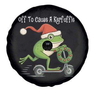 Off To Cause A Kerfuffle Spare Tire Cover Funny Frog Christmas TS14 Print Your Wear
