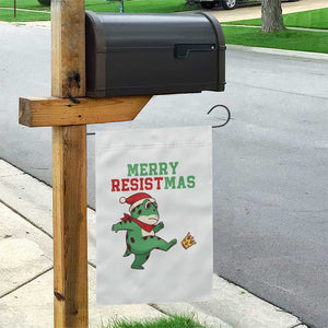 Merry Resistmas Frog Christmas Garden Flag TS14 Print Your Wear