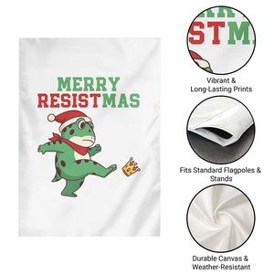 Merry Resistmas Frog Christmas Garden Flag TS14 Print Your Wear
