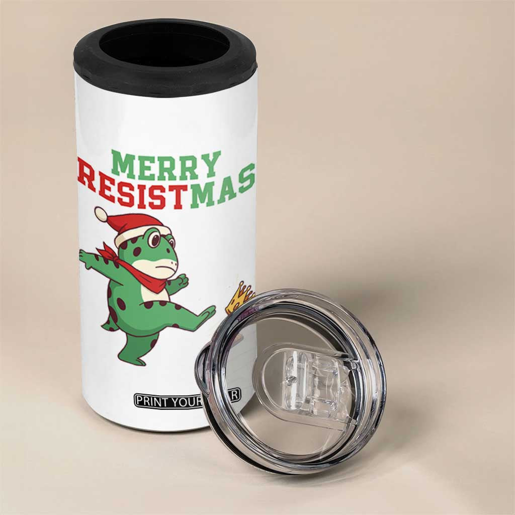 Merry Resistmas Frog Christmas 4 in 1 Can Cooler Tumbler TS14 Print Your Wear