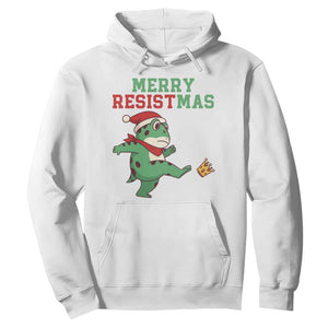 Merry Resistmas Frog Christmas Hoodie TS14 White Print Your Wear