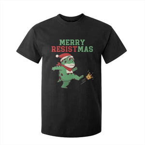 Merry Resistmas Frog Christmas T Shirt For Kid TS14 Black Print Your Wear
