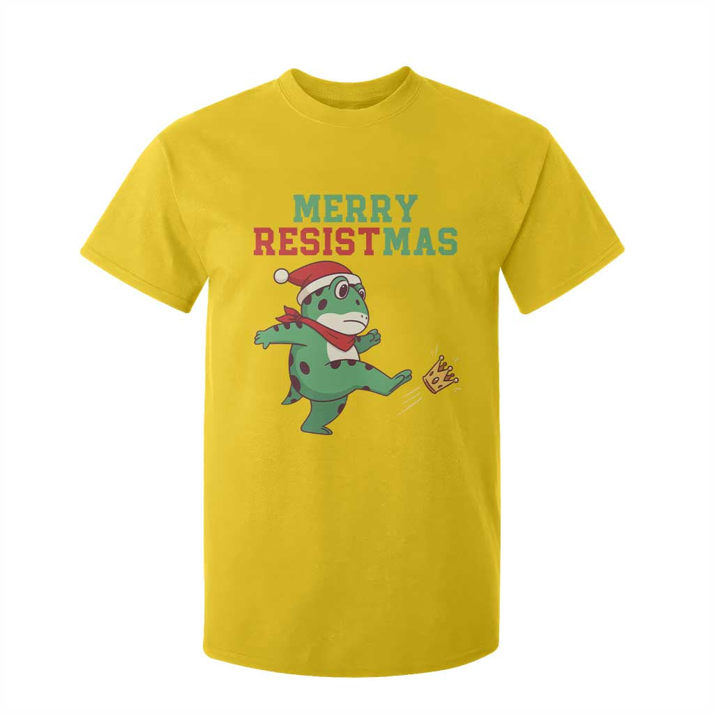 Merry Resistmas Frog Christmas T Shirt For Kid TS14 Daisy Print Your Wear