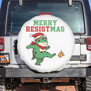 Merry Resistmas Frog Christmas Spare Tire Cover TS14 No hole White Print Your Wear