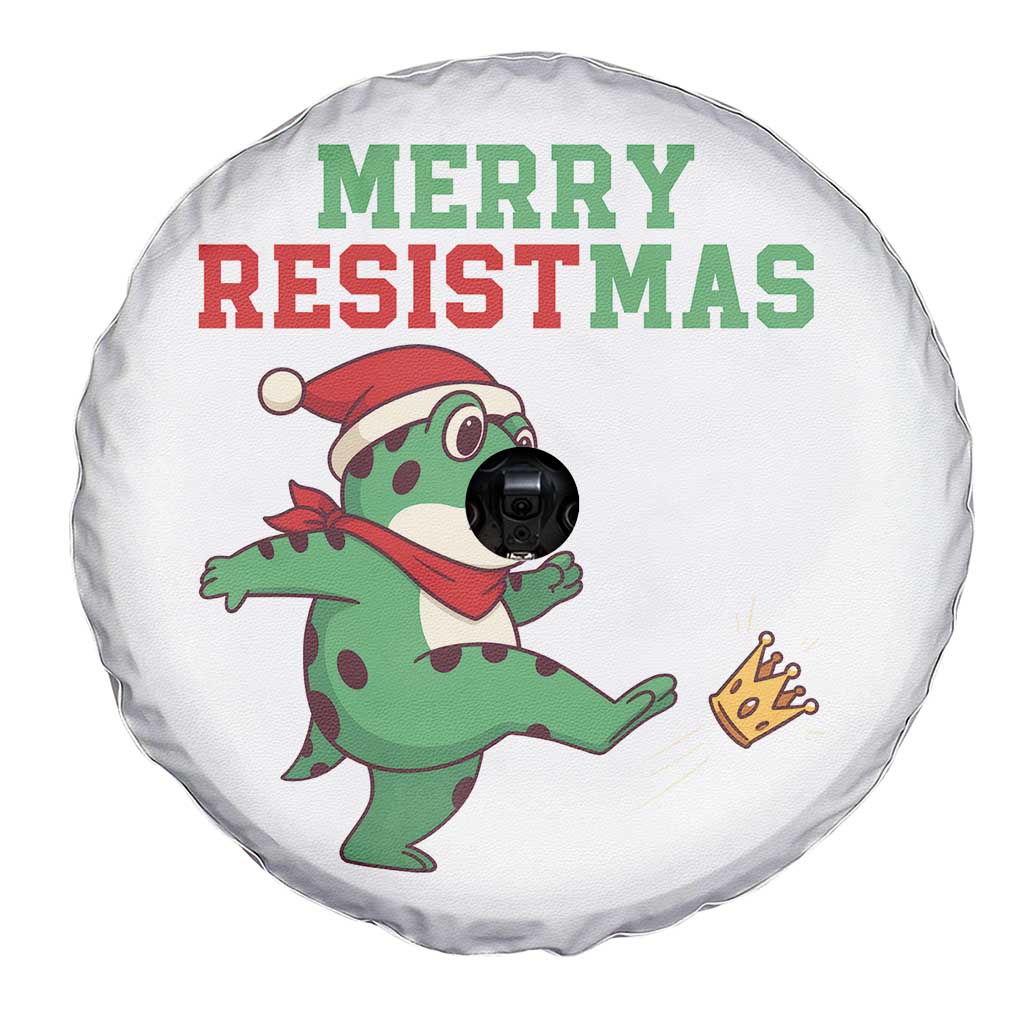 Merry Resistmas Frog Christmas Spare Tire Cover TS14 Print Your Wear