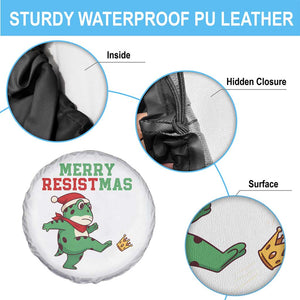 Merry Resistmas Frog Christmas Spare Tire Cover TS14 Print Your Wear