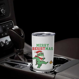 Merry Resistmas Frog Christmas Tumbler Cup TS14 Print Your Wear
