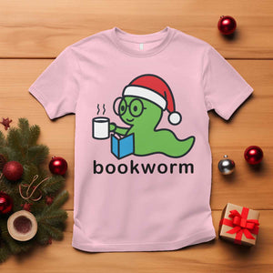 Bookworm Christmas T Shirt Reading Book Lover TS14 Light Pink Print Your Wear