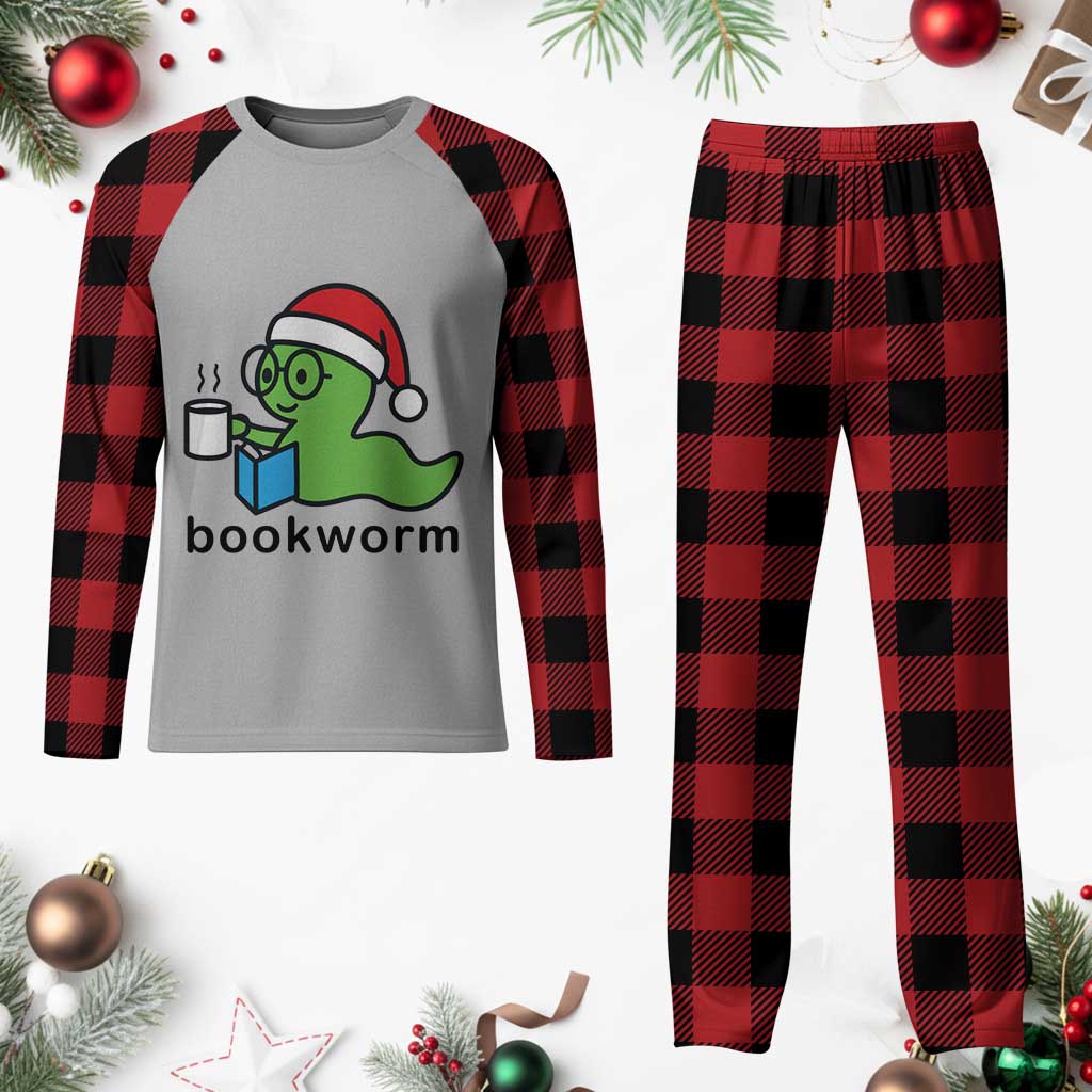 Bookworm Christmas Plaid Pajama Set Reading Book Lover TS14 Buffalo Plaid Print Your Wear