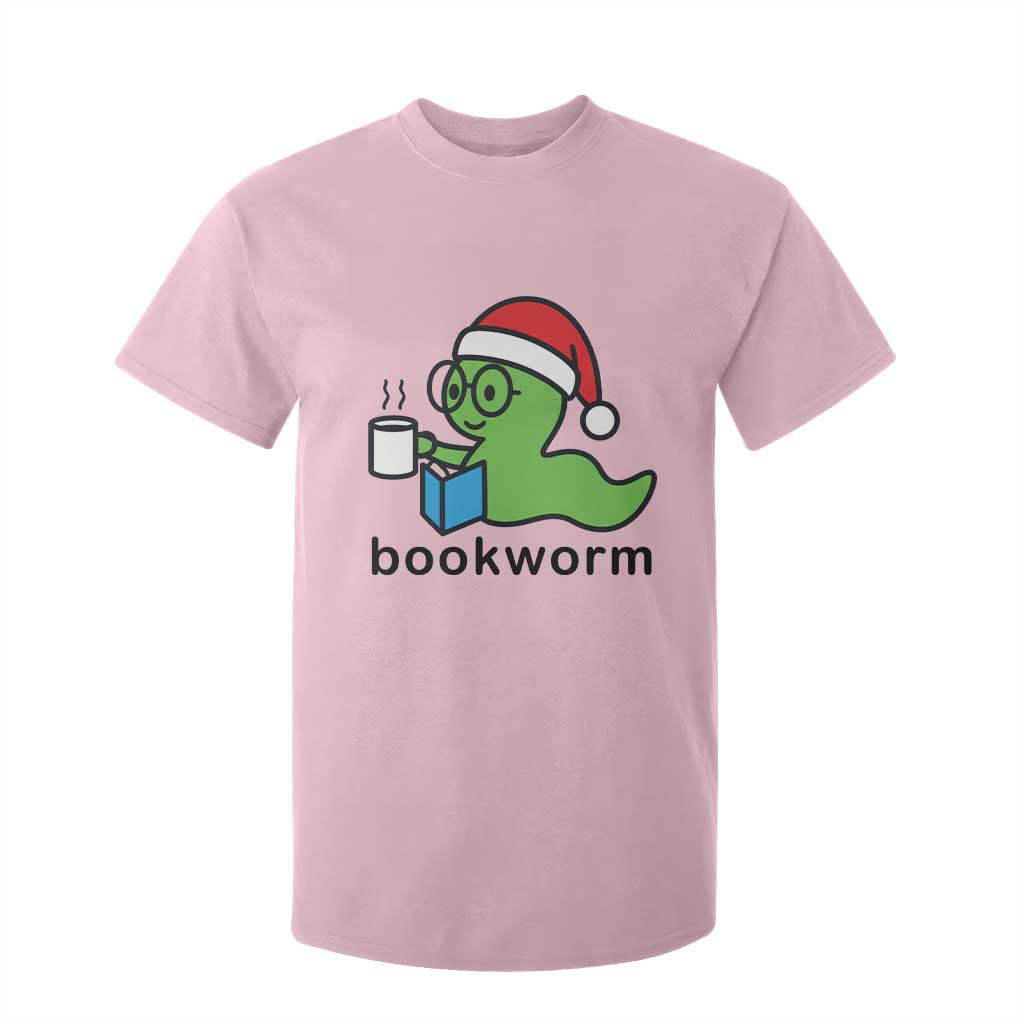 Bookworm Christmas T Shirt For Kid Reading Book Lover TS14 Light Pink Print Your Wear