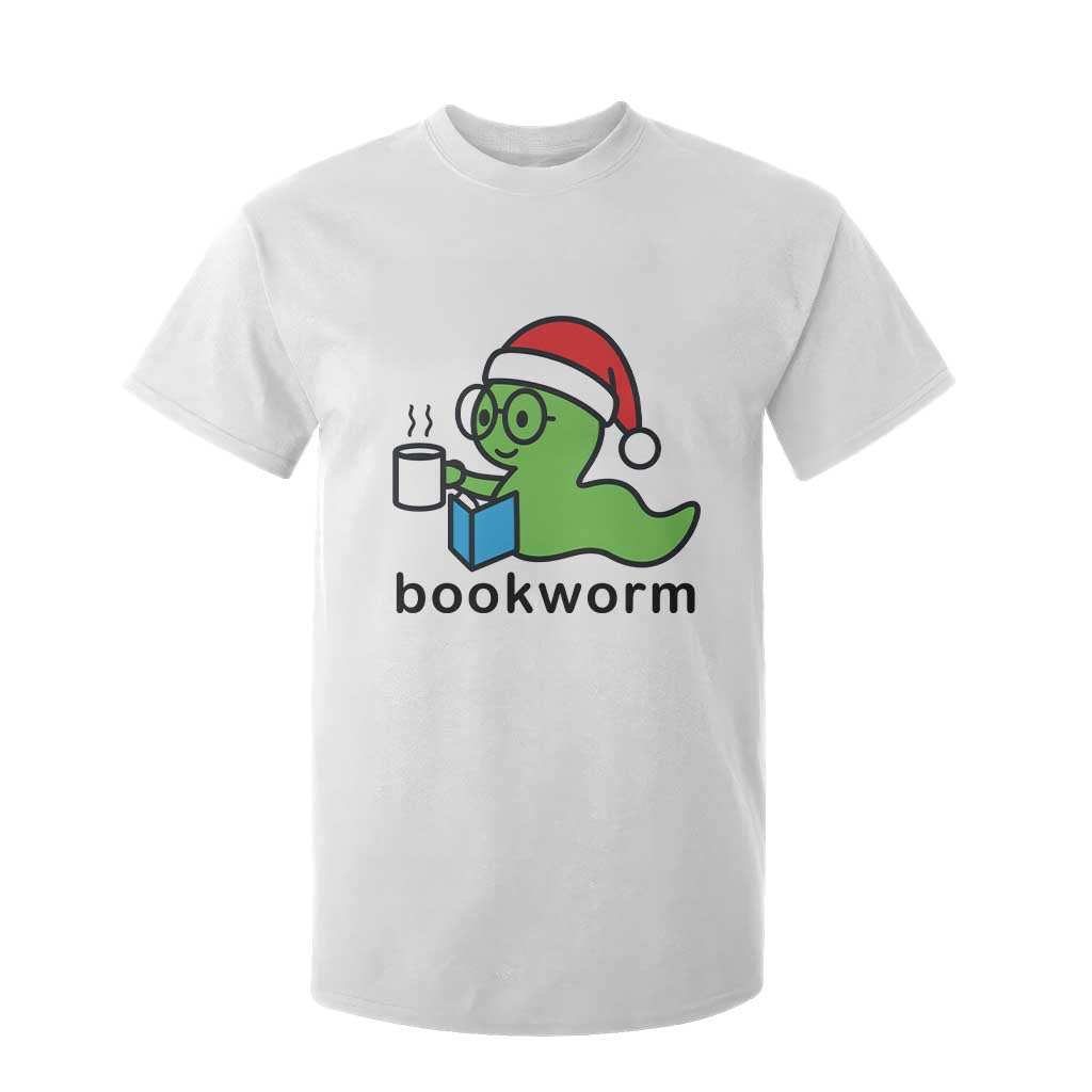 Bookworm Christmas T Shirt For Kid Reading Book Lover TS14 White Print Your Wear