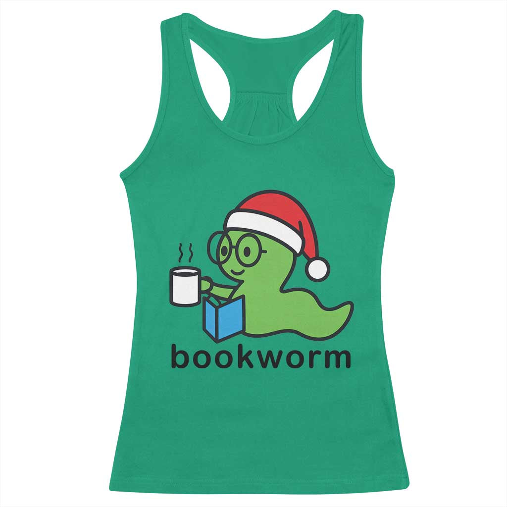Bookworm Christmas Racerback Tank Top Reading Book Lover TS14 Irish Green Print Your Wear