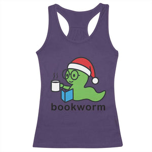 Bookworm Christmas Racerback Tank Top Reading Book Lover TS14 Purple Print Your Wear