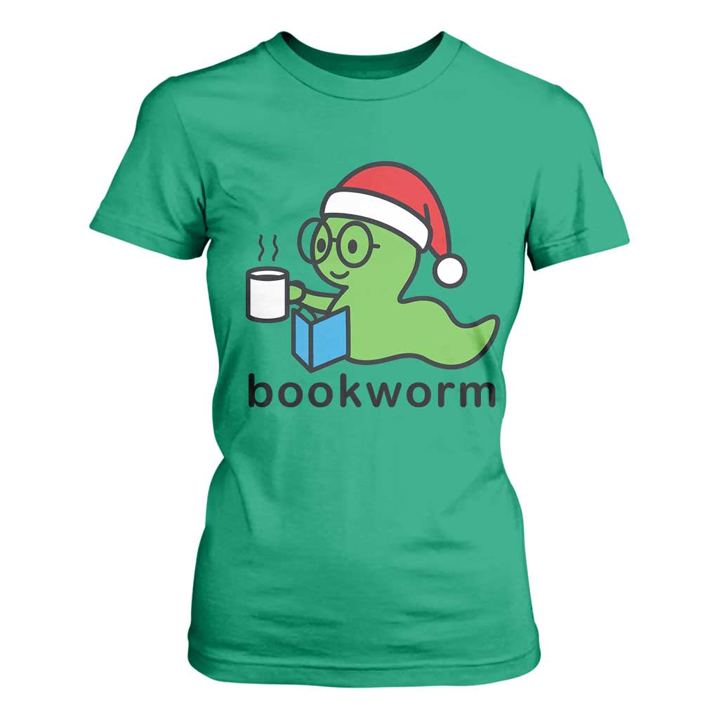 Bookworm Christmas T Shirt For Women Reading Book Lover TS14 Irish Green Print Your Wear