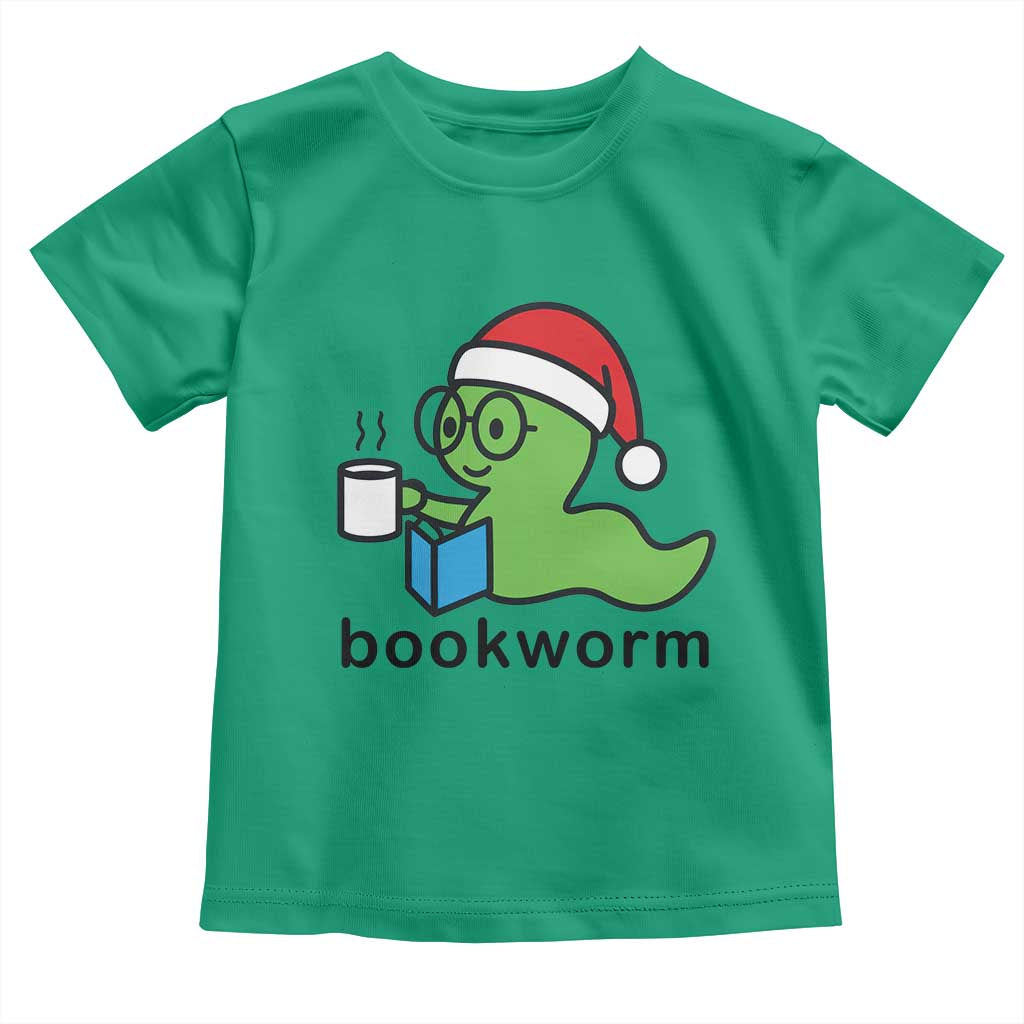 Bookworm Christmas Toddler T Shirt Reading Book Lover TS14 Irish Green Print Your Wear